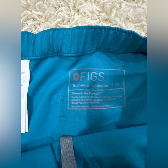 MENS FIGS CARIBBEAN BLUE - Picture 3 of 4